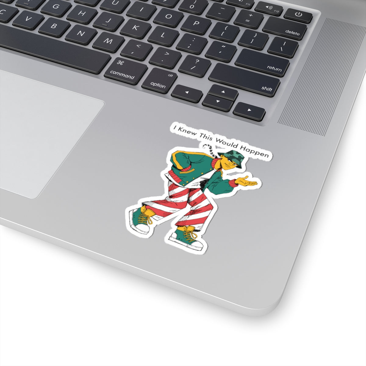 Retro Street Dancer Sticker — “I Knew This Would Happen” Kiss-Cut Vinyl