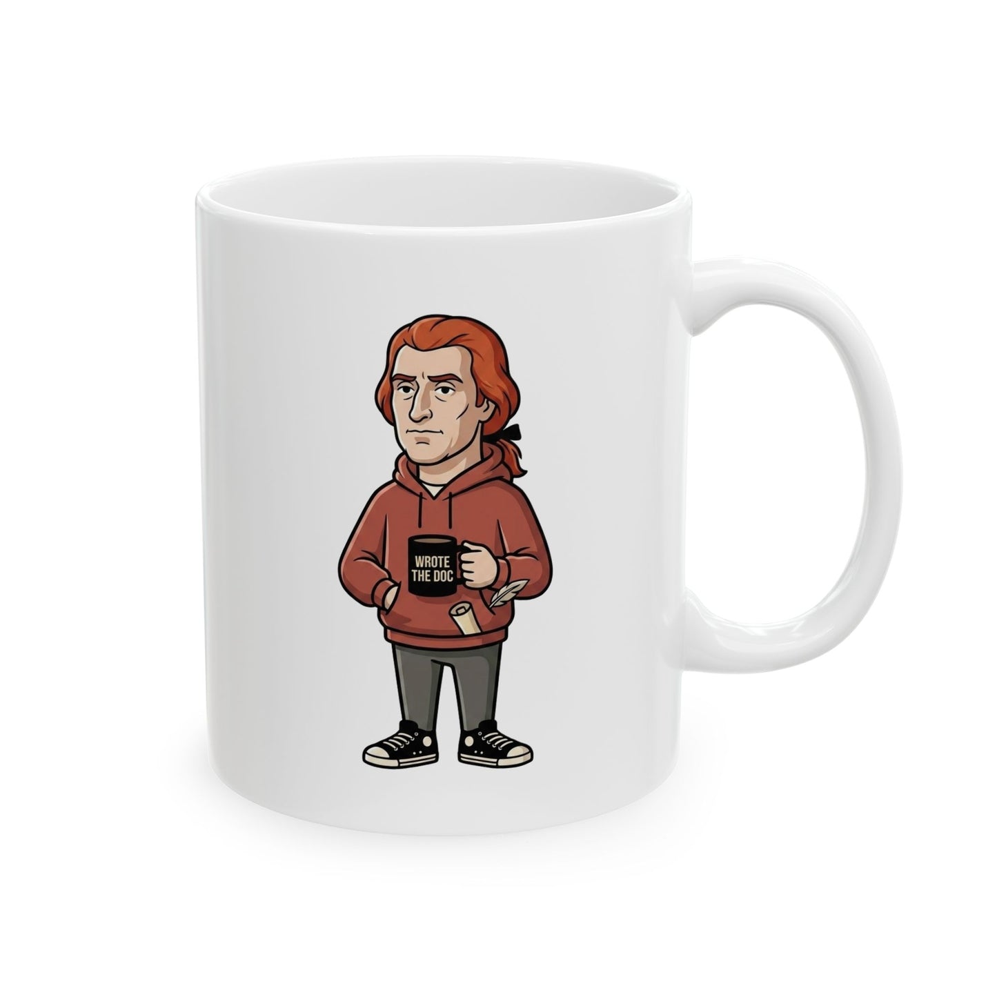 Wrote the Doc — Funny Thomas Jefferson Coffee Mug