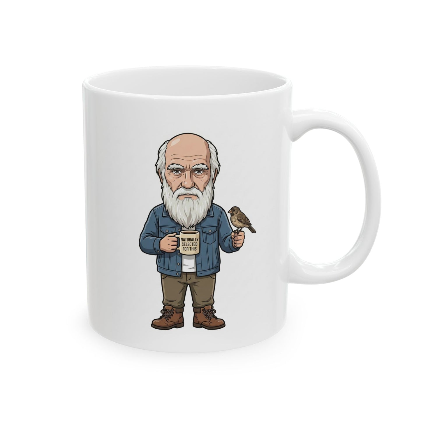 Naturally Selected For This — Funny Charles Darwin Coffee Mug