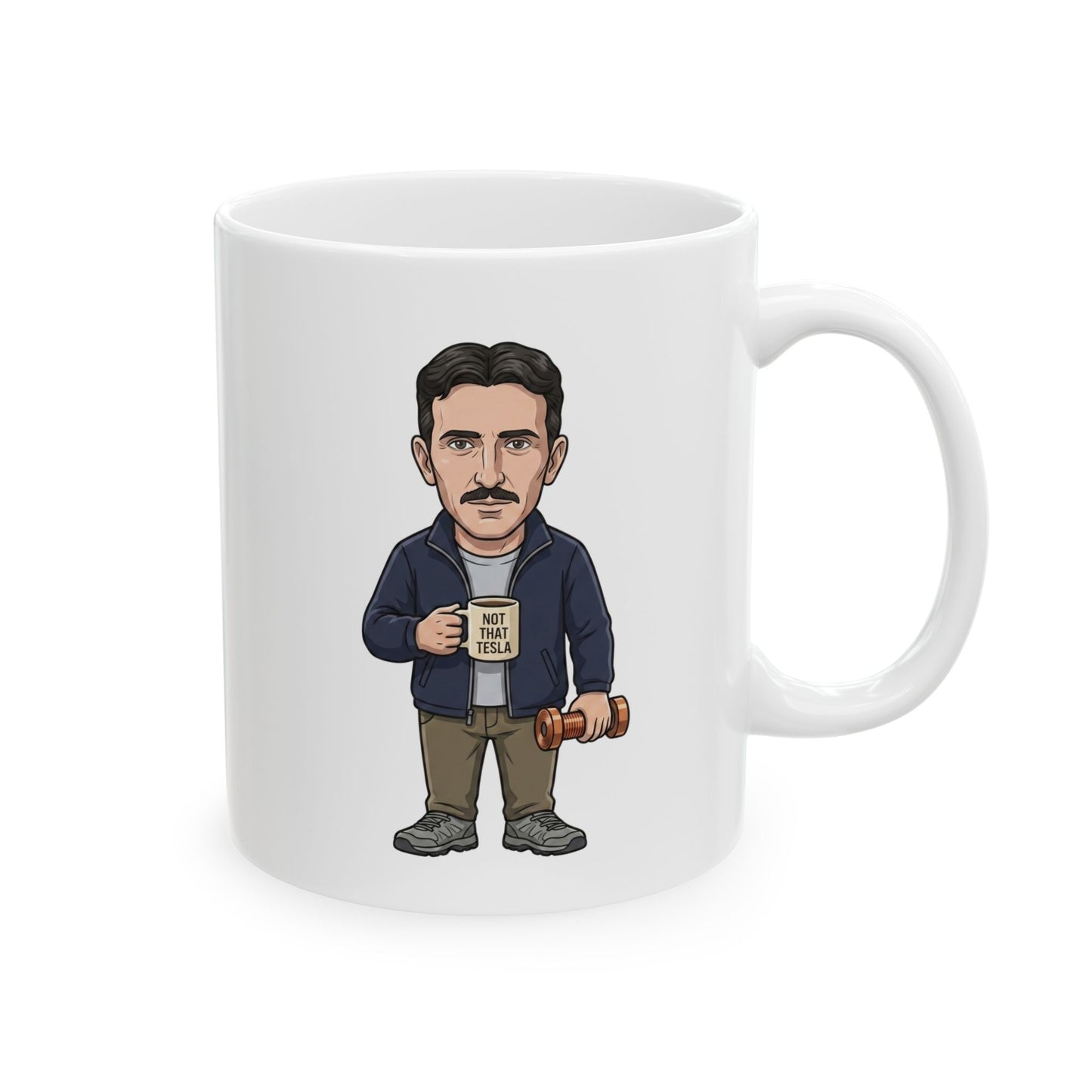 Not That Tesla — Funny Nikola Tesla Coffee Mug