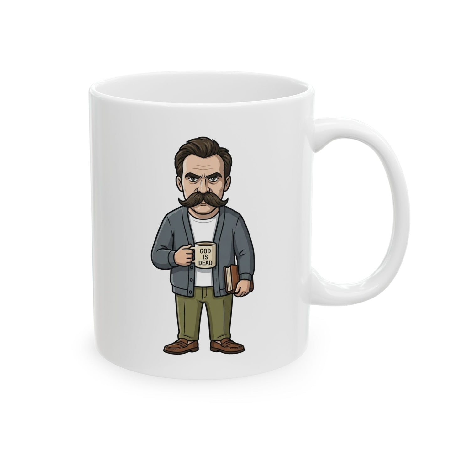 God Is Dead — Funny Friedrich Nietzsche Coffee Mug