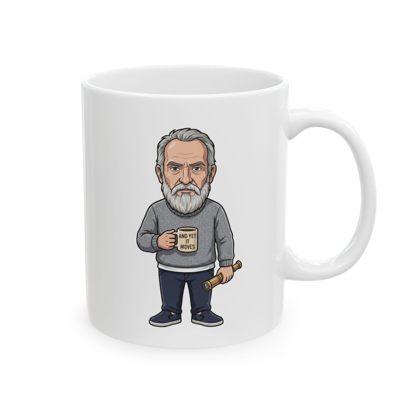 And Yet It Moves — Funny Galileo Galilei Coffee Mug