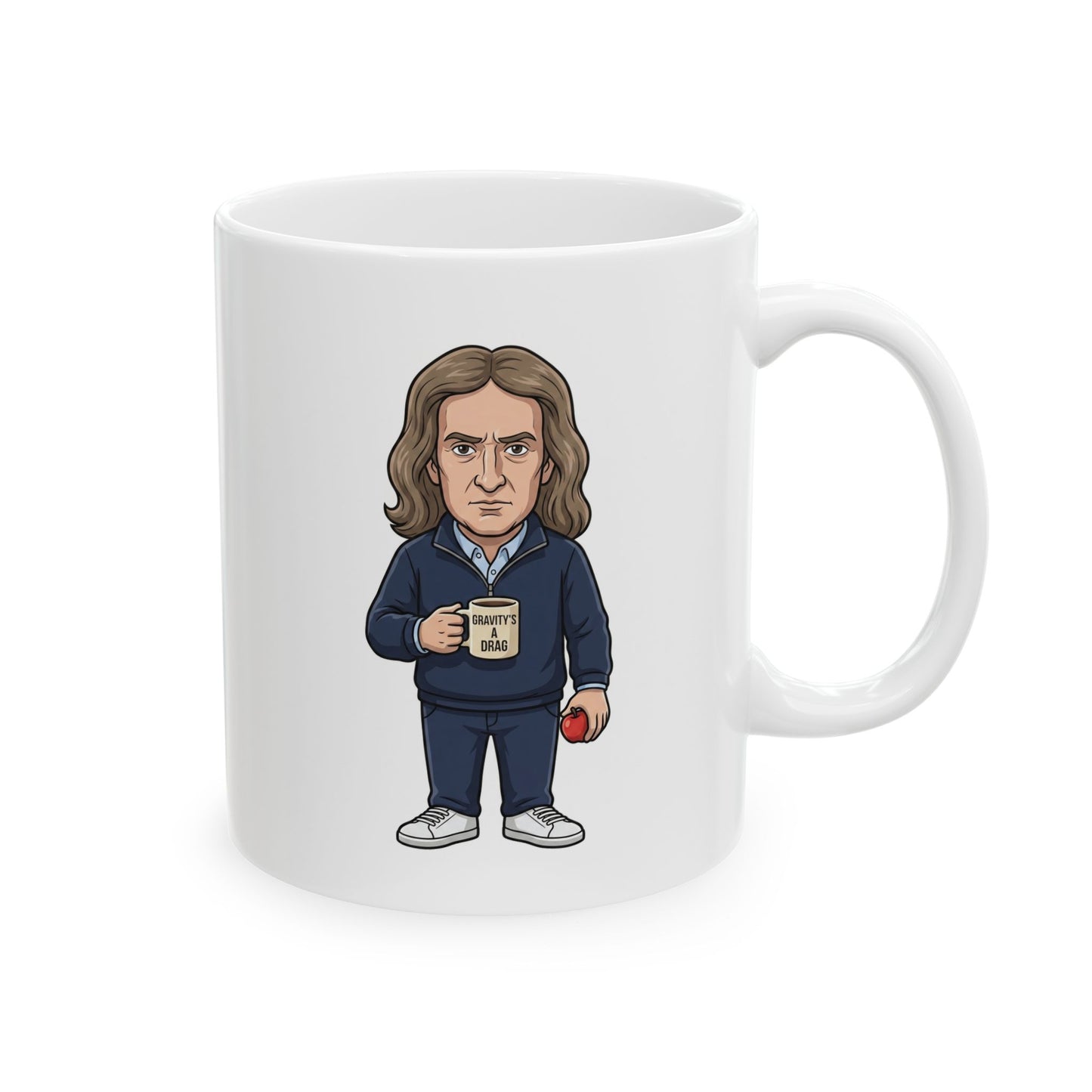 Gravity's a Drag — Funny Isaac Newton Coffee Mug