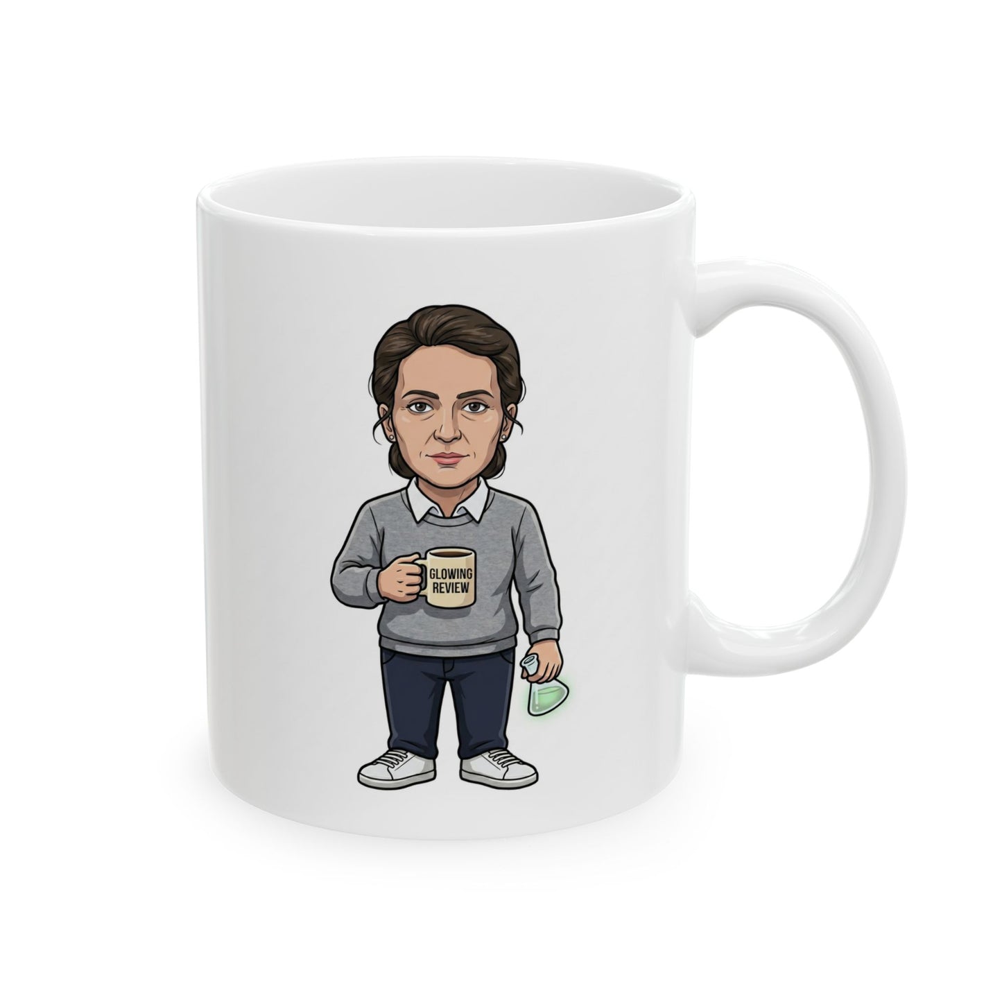 Glowing Review — Funny Marie Curie Coffee Mug