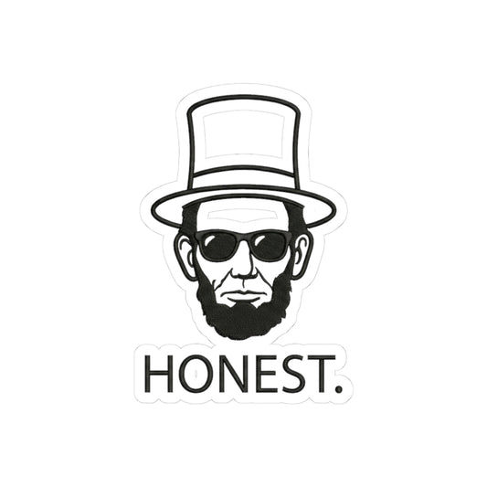 Honest Abe Sticker — Lincoln Portrait Kiss-Cut Vinyl Sticker