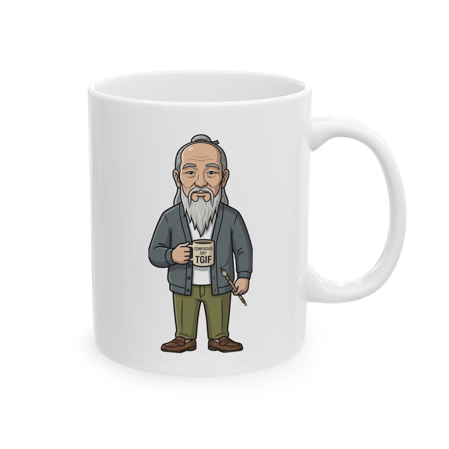 Confucius Say: TGIF — Funny Confucius Coffee Mug