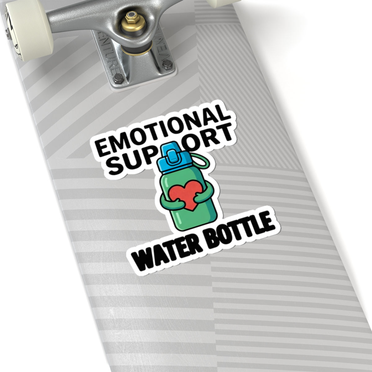 Emotional Support Water Bottle Sticker — Cute Hydration Vinyl Kiss-Cut