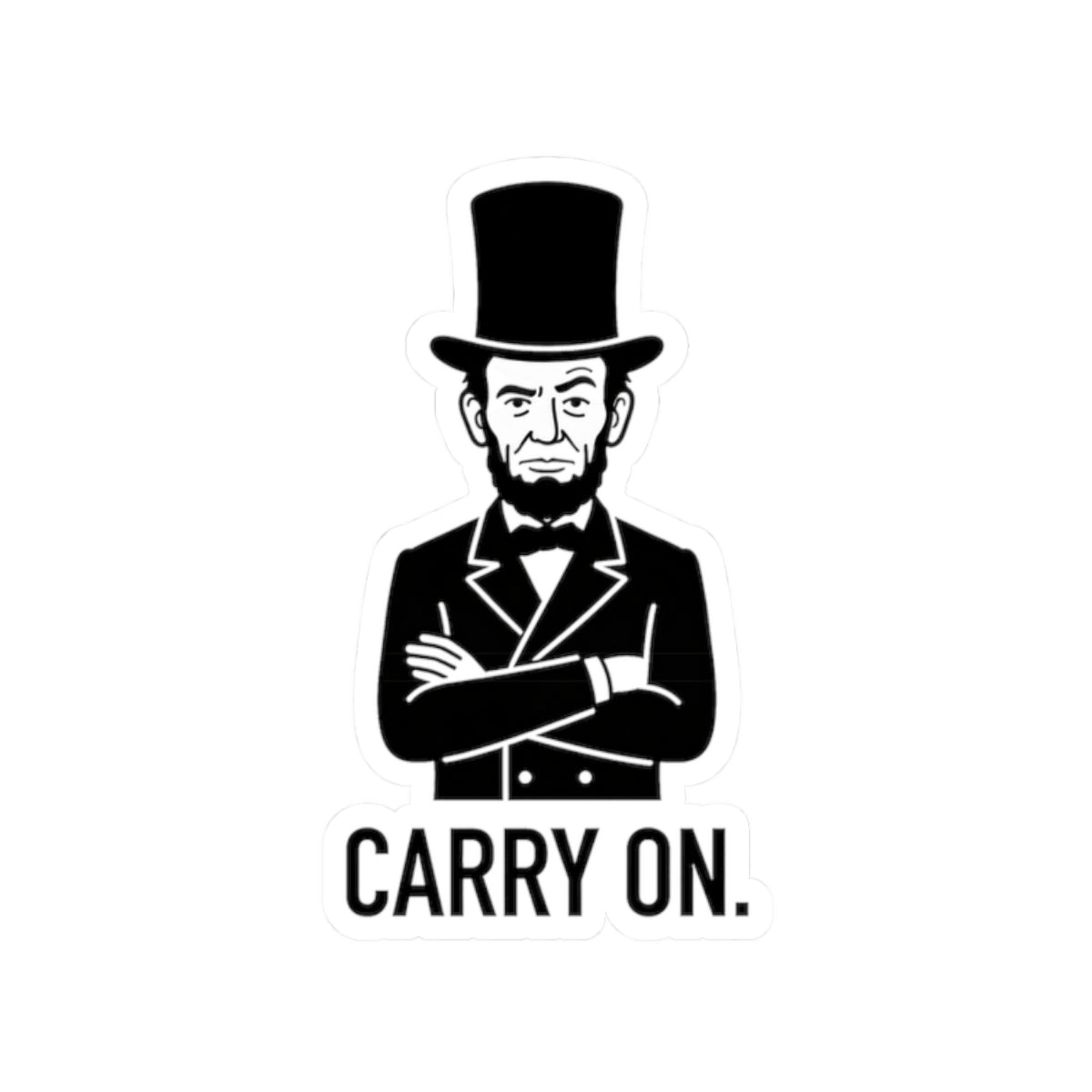 Sticker — Vintage Lincoln "Carry On." Kiss-Cut Vinyl Sticker